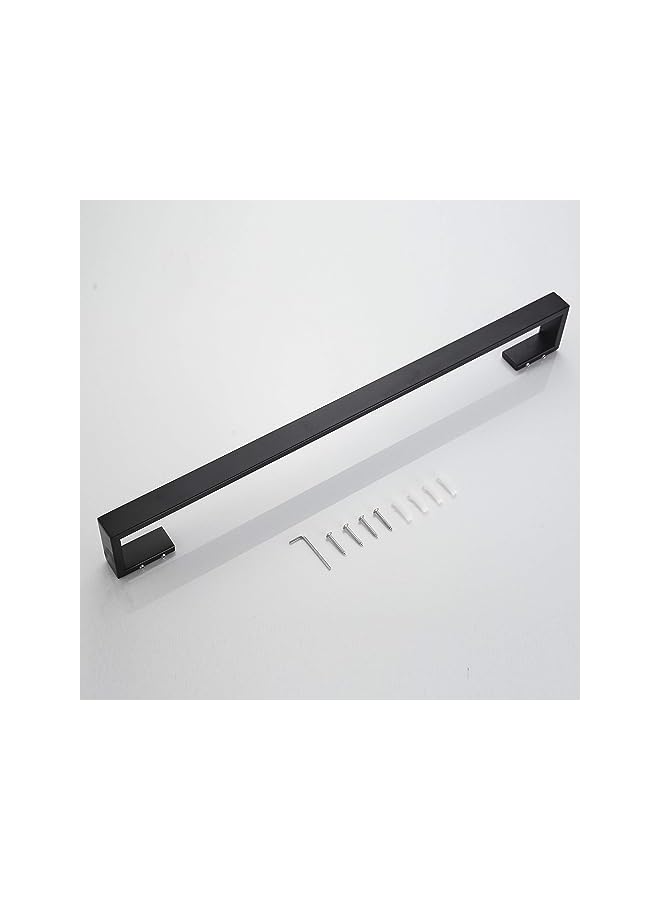 S-TOP Bath Towel Bar Stainless Steel, Towel Holder for Bathroom Wall Mounted Towel Rack Bathroom Hardware Accessories 60 cm Black - Image 4