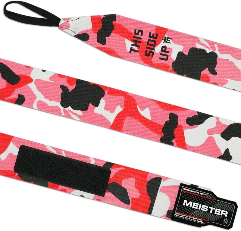 Meister Adult 180" Semi-Elastic Hand Wraps for MMA & Boxing (Pair) - Image 2