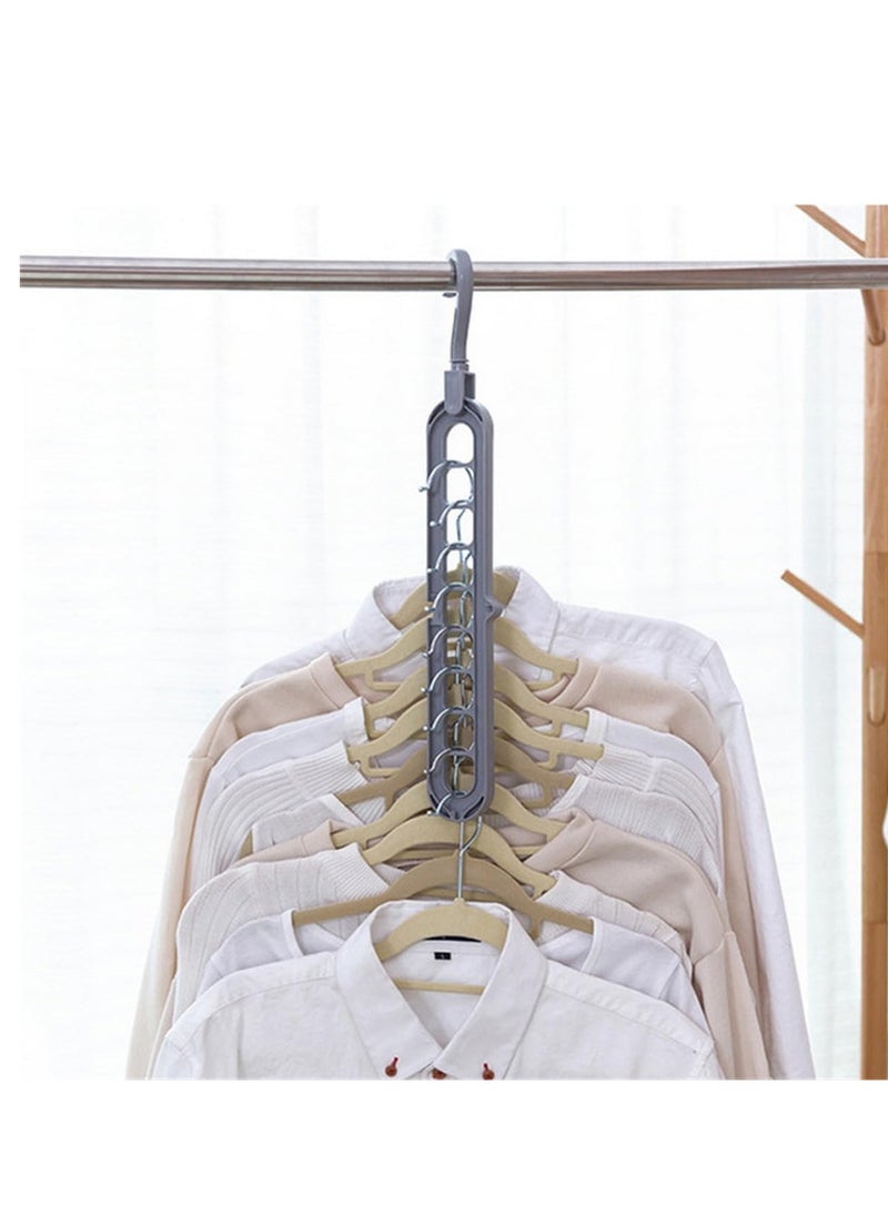 RATSAW - Space Saving Clothes Hangers Multifunctional Smart Closet Organizer Innovative Design for Heavy Clothes Pants,Shirts Dresses Coats 5 Pack - Image 1