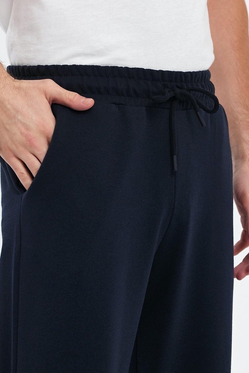 mmetalic Men's 3-Pack Side Pocket Bermuda Shorts Below Knee Capri Adjustable Elastic Waist Long Shorts  - Image 3