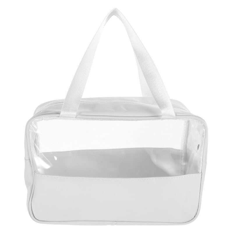 Large Capacity Waterproof Hanging Toiletry Bag Travel Cosmetic Organizer Pouch White - Image 2
