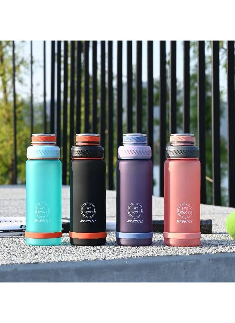 QSHOP Water Bottle, Gym Bottle 800ml Leakproof Sports Water Bottles, BPA Free Water Bottles, Portable Water Bottle for Fitness, Camping, Outdoor Sports  - Image 4