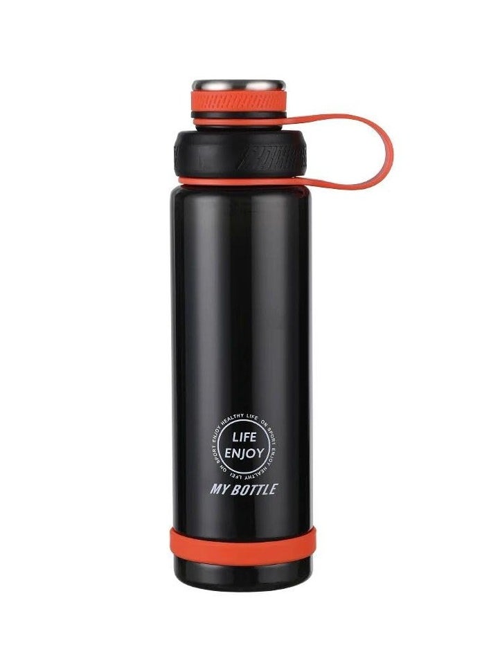 QSHOP Water Bottle, Gym Bottle 800ml Leakproof Sports Water Bottles, BPA Free Water Bottles, Portable Water Bottle for Fitness, Camping, Outdoor Sports  - Image 1