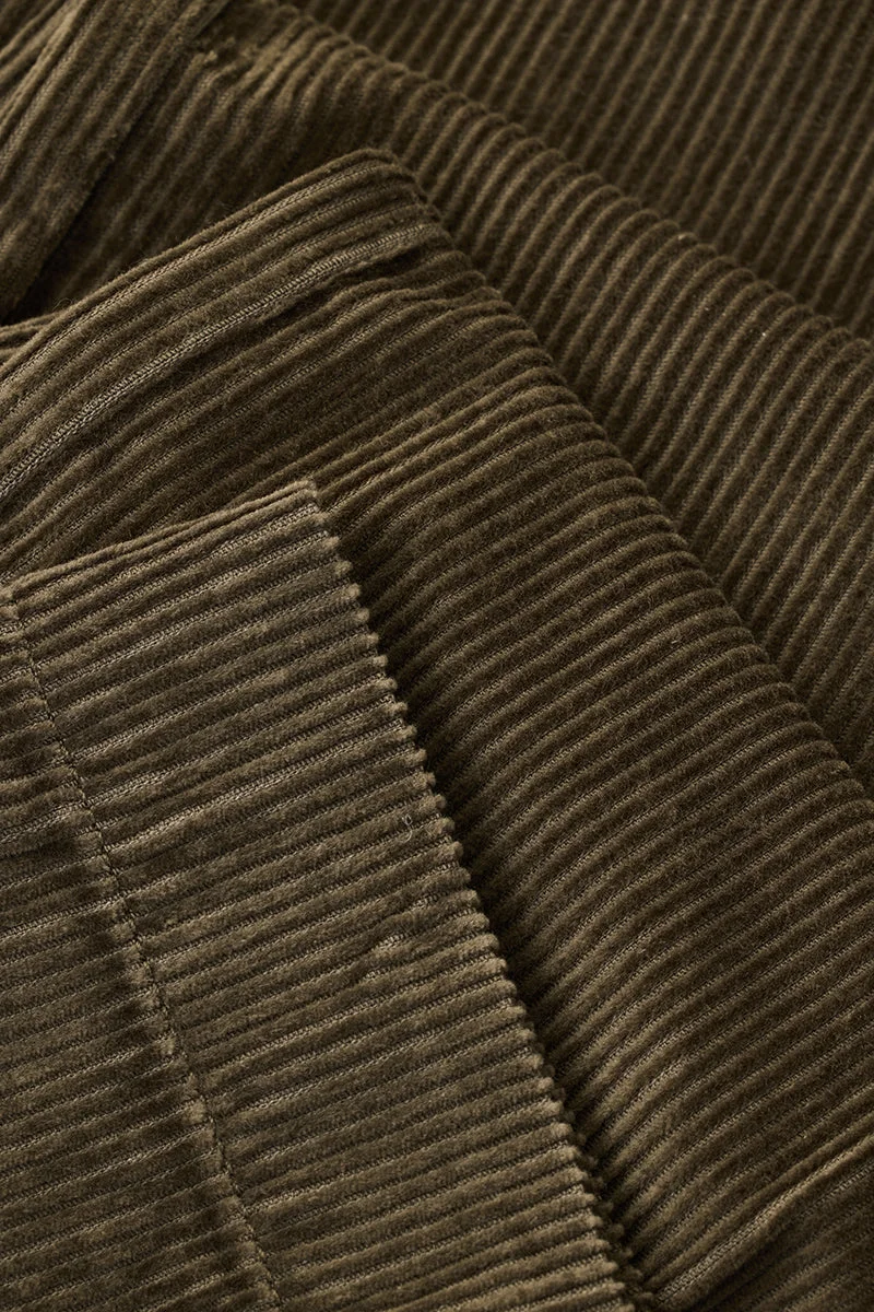 SNITCH Baggy Fit Pleated Corduroy Pants