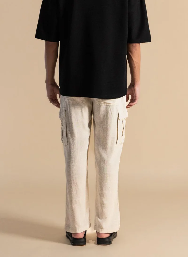 شايبس COMFORT LINEN CARGO TROUSERS