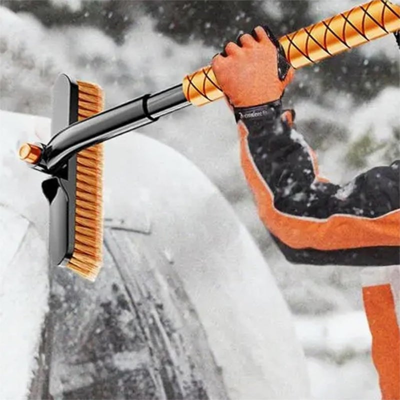 Compatible for Car Snow Brush and Ice Scraper Windshield Defroster Cleaning Shovel Window Deicer Ergonomic Grip Remover(A) - Image 2