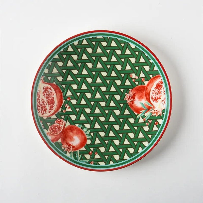 VITELLI DESIGN STUDIO Hazeran Pomegranate 25 cm Porcelain Plate - Image 1