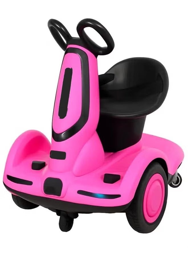 Multi-function electric Scooter pink for children, Three-wheel electric Scooter pink with double drive, music and light, CN plug, styleKids Electric Scooter / Electric Scooter pink for Kids Girls - Image 1