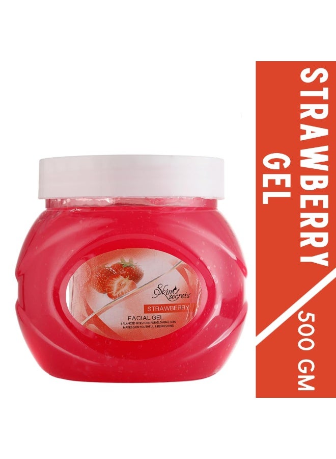 Skin Secrets Strawberry Facial Massage Gel with Strawberry Extract| 500gm - Image 3
