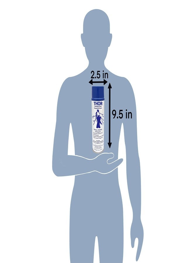 THOR 18 Oz. Thor Stainless Steel Cleaner & Polish (1 Can): Clean and Polish Stainless Steel Appliances Including Brass, Copper, Aluminum, Formica and Porcelain Surfaces - Image 3