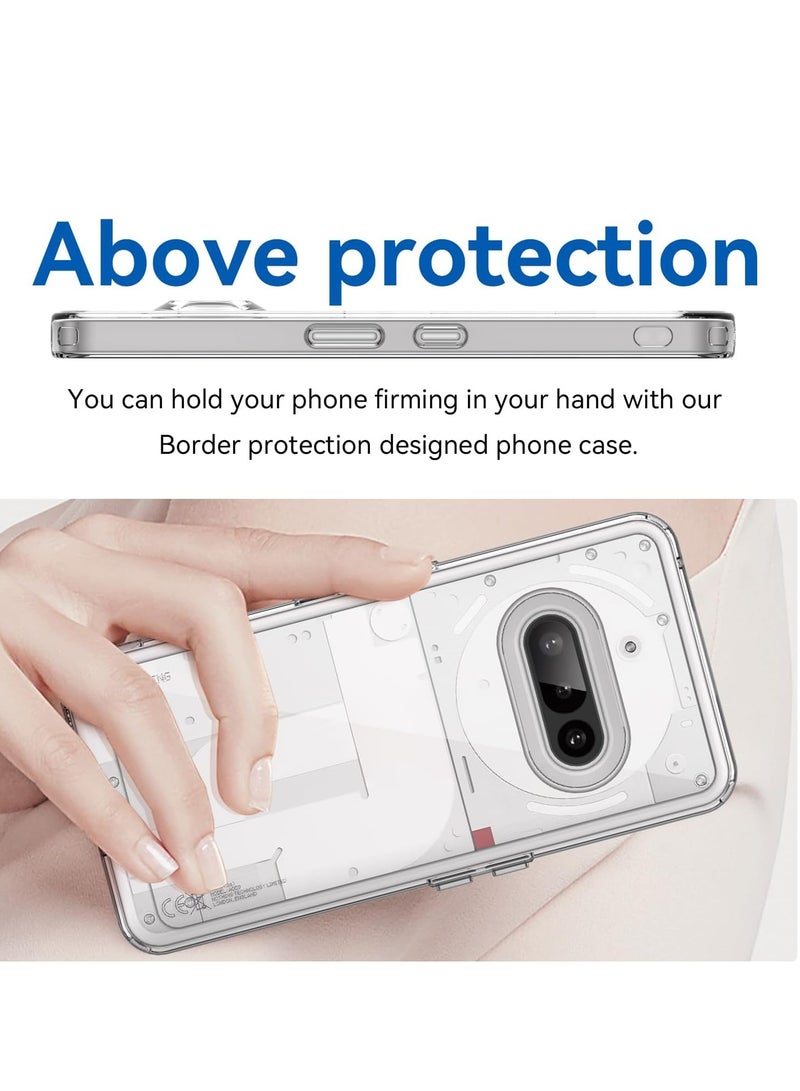 جراب هاتف Nothing Phone 3A مصنوع من السيليكون غير قابل للاصفرار وشفاف للغاية ومضاد للخدش وغطاء حماية للكاميرا لهاتف Nothing Phone 3A مقاس 6.7 بوصة - Image 3