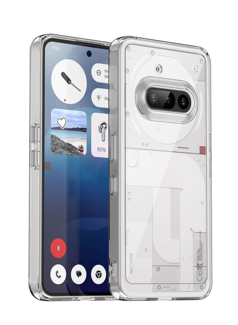 جراب هاتف Nothing Phone 3A مصنوع من السيليكون غير قابل للاصفرار وشفاف للغاية ومضاد للخدش وغطاء حماية للكاميرا لهاتف Nothing Phone 3A مقاس 6.7 بوصة - Image 1