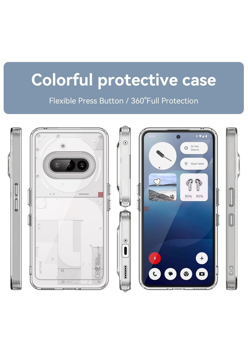 جراب هاتف Nothing Phone 3A مصنوع من السيليكون غير قابل للاصفرار وشفاف للغاية ومضاد للخدش وغطاء حماية للكاميرا لهاتف Nothing Phone 3A مقاس 6.7 بوصة - Image 4