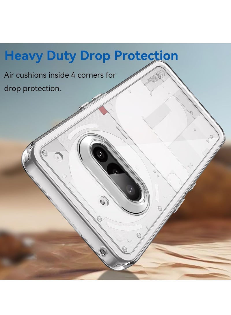 جراب هاتف Nothing Phone 3A مصنوع من السيليكون غير قابل للاصفرار وشفاف للغاية ومضاد للخدش وغطاء حماية للكاميرا لهاتف Nothing Phone 3A مقاس 6.7 بوصة - Image 5