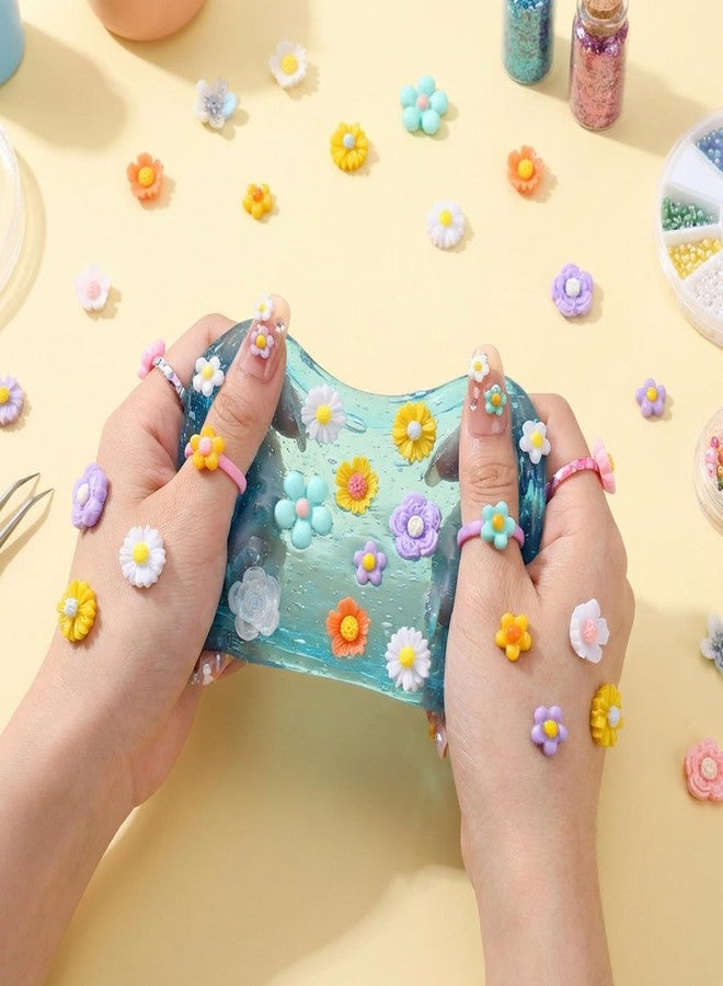 Sibba Mini Resin Flowers for Crafts - 120 Pcs Resin Flower Slime Charms Bulk, Miniature Dollhouse Fairy Garden Accessories for Adults DIY Micro Landscaping, Nail Art, Phone Case - Image 5