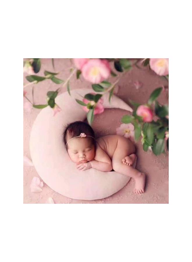 Baby Photography Prop Crescent Moon Posing Pillow and Stars, Newborn Infant Boy Girl Photo Prop Set  - Image 1