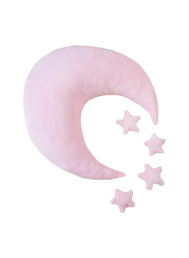 Baby Photography Prop Crescent Moon Posing Pillow and Stars, Newborn Infant Boy Girl Photo Prop Set  - Image 2