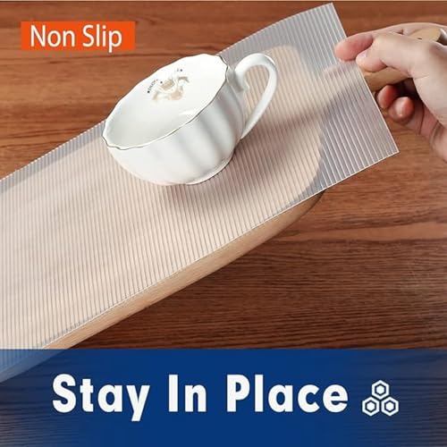 ElastPro EVA Food Grade Washable Anti Slip Mat/Sheet for Fridge, Shelf Liner, Table, Kitchen Drawer mat (Line Clear, 5 Meter) - Image 5