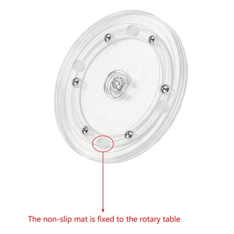 TOSPARTY Cookie Decorating Kit Supplies Including 1 Acrylic Turntable 6 Scribe Needle 2 Silicone Mesh Mats 6 Cookie Decoration Brushes 4 Rubber Feet Bumpers - Image 5