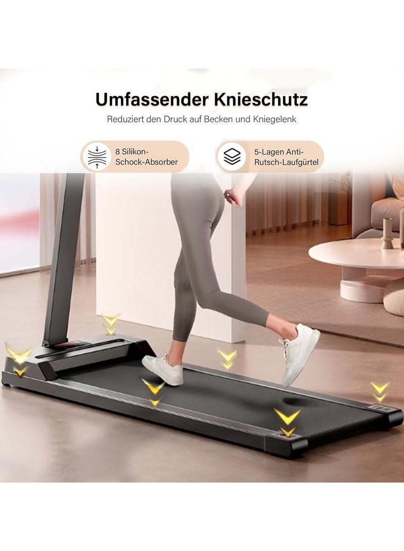 RUIYADA Walking Pad, Walking Pad for Home/Office, Portable Walking Treadmill 2.25HP, Walking Jogging Machine with 265 lbs Weight Capacity Remote Control LED Display - Image 2