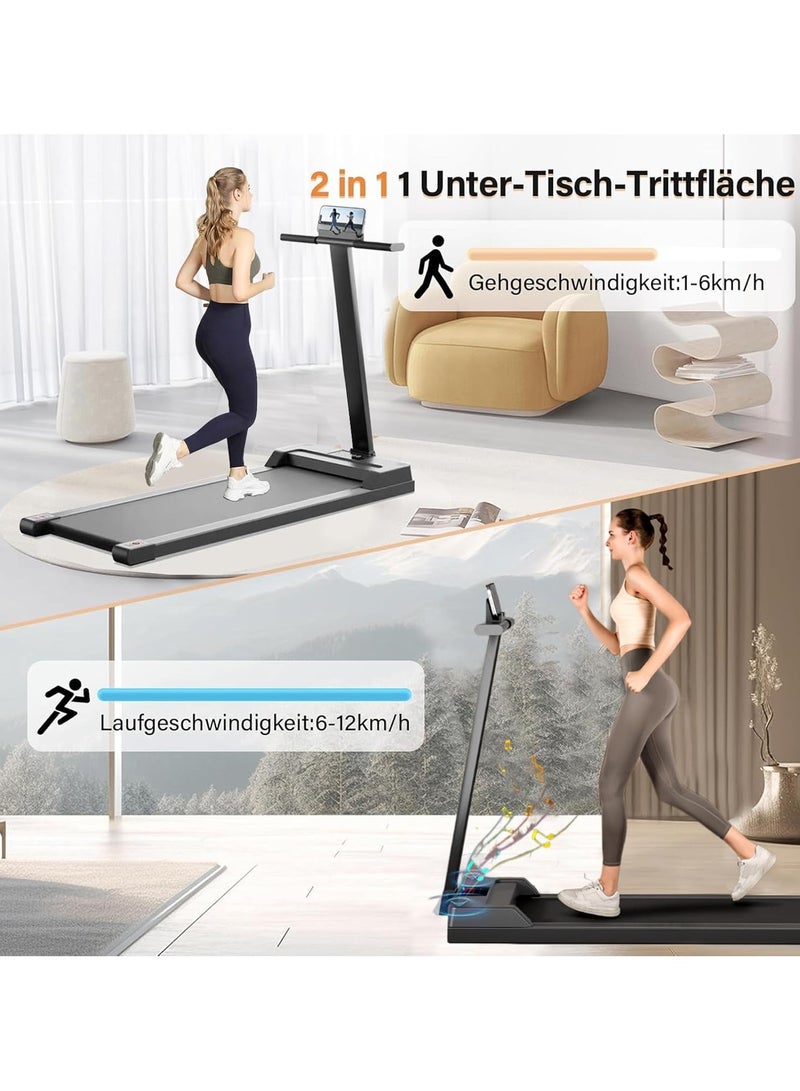 RUIYADA Walking Pad, Walking Pad for Home/Office, Portable Walking Treadmill 2.25HP, Walking Jogging Machine with 265 lbs Weight Capacity Remote Control LED Display - Image 5