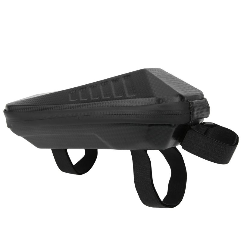 wheel up Front Top Tube Bag Waterproof EVA Anti-Compression Bike Bag - Double Zipper Reflective Cycling Bag for Bicycle Commuting - Image 2