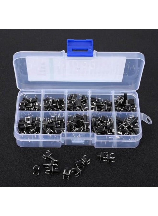 200PCS Tactile Tact Push Button Switch, Micro Switch Voltage Stabilizer IC Flick Interrupter Kit for Simple Installation Control - Image 2