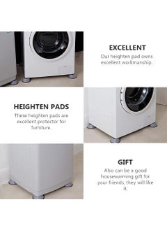 Crispy crispy 4Pc Anti Vibration Pads for Washing Machine and Dryer, Shock Absorber Noise Cancelling Washer Support, Anti Walk Heightening Pads with Suction Cup Feet, Prevent Moving Shaking, Universal Size  - Image 4