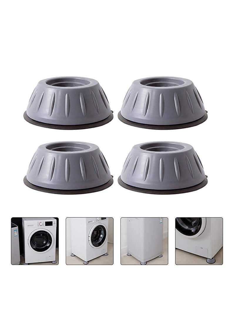 Crispy - crispy 4Pc Anti Vibration Pads for Washing Machine and Dryer, Shock Absorber Noise Cancelling Washer Support, Anti Walk Heightening Pads with Suction Cup Feet, Prevent Moving Shaking, Universal Size - Image 1