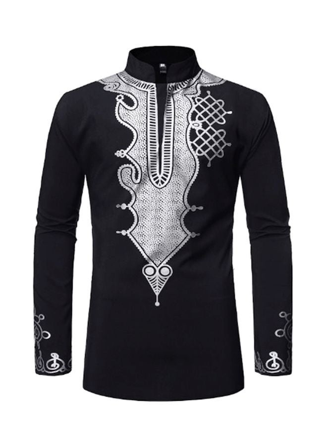 Cross-Border Kurta Black/Silver - Image 1