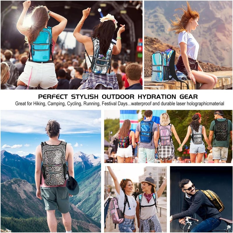 Mothybot Hydration Backpack Pack, Water Backpack 20L Capacities Included 2L Hydration Bladder, Festival Essential - Rave Hydration Pack Hydropack Hydro for Hiking, Running, Biking, Festival Gear - Image 5