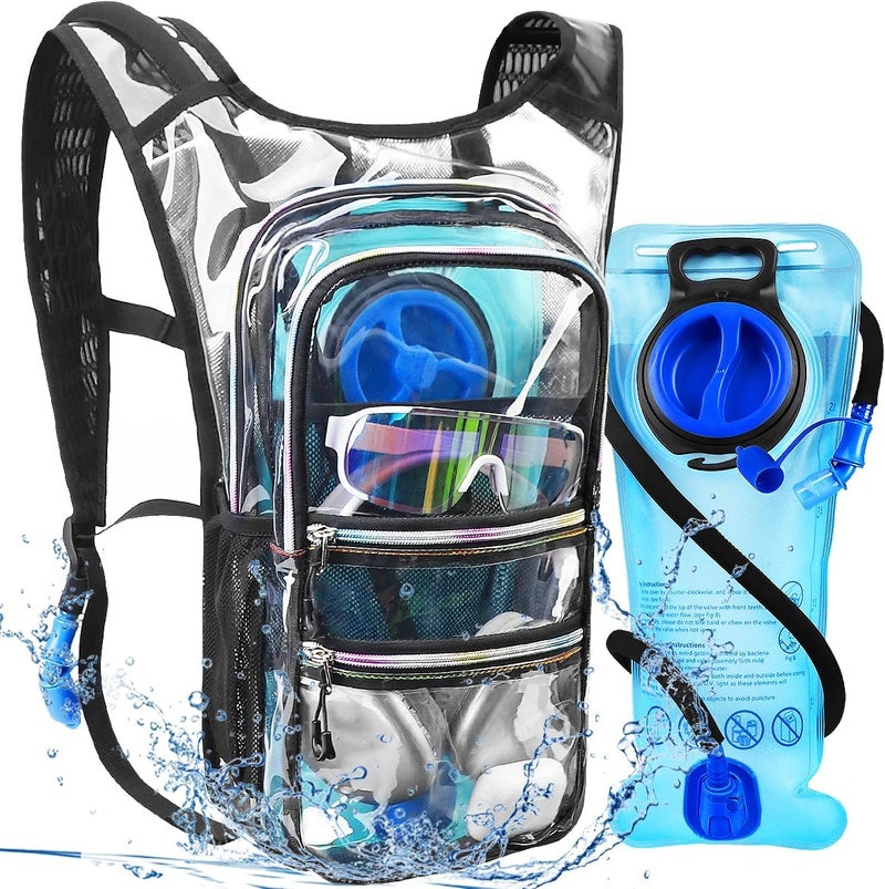 Mothybot Hydration Backpack Pack, Water Backpack 20L Capacities Included 2L Hydration Bladder, Festival Essential - Rave Hydration Pack Hydropack Hydro for Hiking, Running, Biking, Festival Gear - Image 1