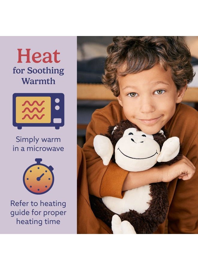 warmies Microwavable & Weighted Stuffed Animals, Monkey - Heated Stuffed Animal Plushie for Warmth & Comfort - Cute Soft Plush Toys for Adults & Children (Boys, Girls, Babies & Toddlers) - Image 4