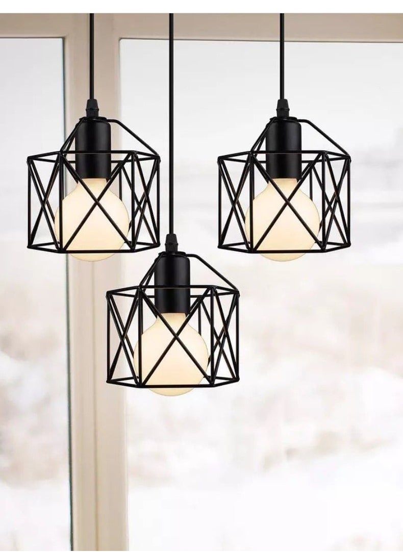 Generic triple -modern metal black chandelier for lighting  - Image 1