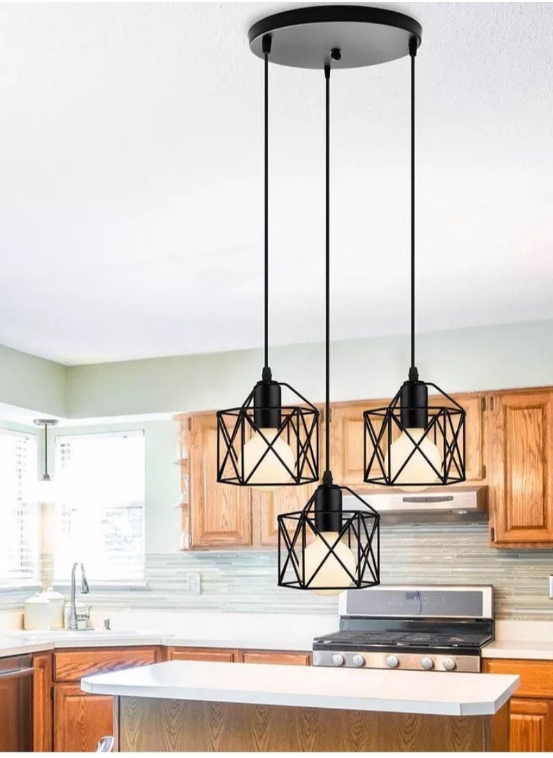 Generic triple -modern metal black chandelier for lighting  - Image 2