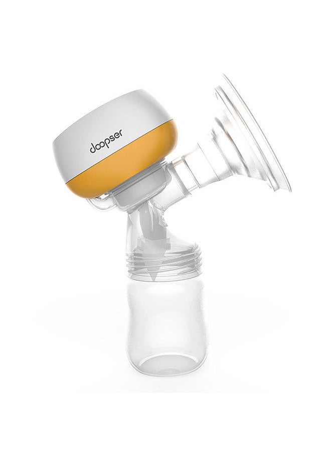 Doopser - Portable Integrated Breast Pump with LED Screen Electric Breast Pump for Breastfeeding 2 Modes 9 Suction Level Low Noise with 180ml Milk Bottle 24mm Silicone Breast Cover - Image 1