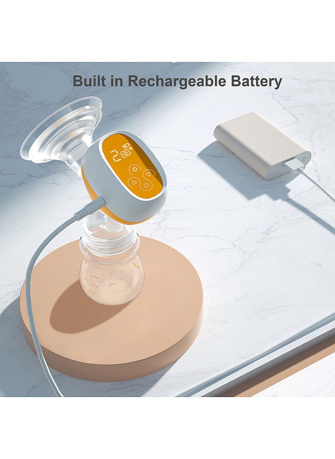 Doopser - Portable Integrated Breast Pump with LED Screen Electric Breast Pump for Breastfeeding 2 Modes 9 Suction Level Low Noise with 180ml Milk Bottle 24mm Silicone Breast Cover - Image 1