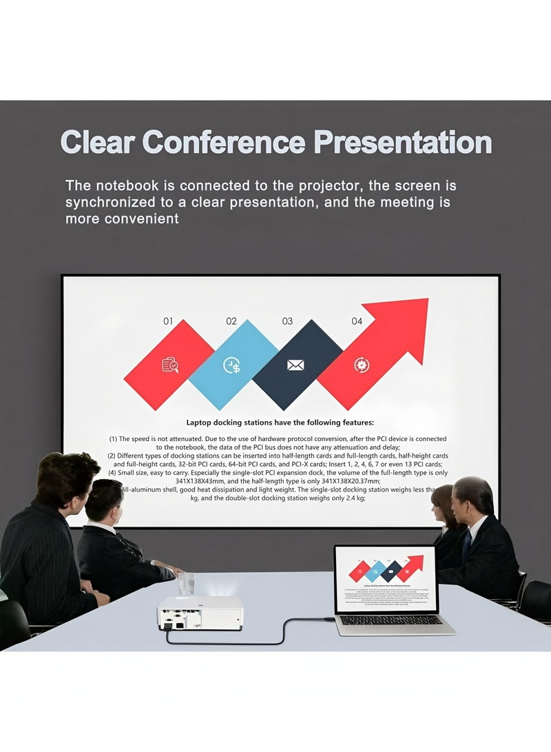 Flyview USB C to VGA Cable 6FT, 1080P Full HD USB Type-C to VGA Adapter Cable, Thunderbolt 3 to SVGA Converter Compatible for MacBook Pro/Air, Galaxy S20/S10/S9/S8, Surface Book 2, Dell XPS - Image 4