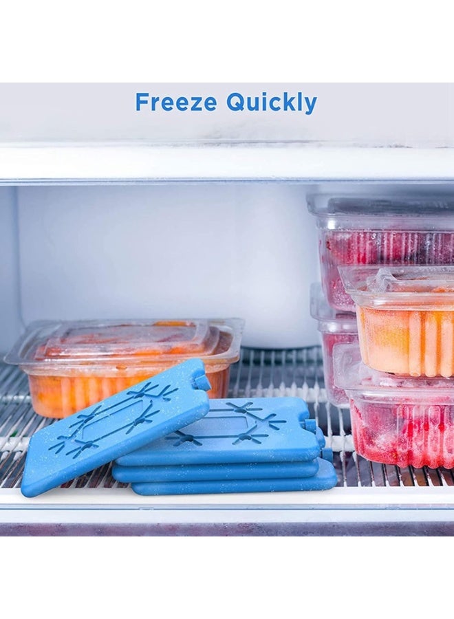 Bukela 4 Pack Ultra-Thin Lightweight Freezer Bags, Reusable Lunch Box and Cooler Ice Packs, Long-Lasting Ice Cubes for Camping, Picnics, Work - Image 2