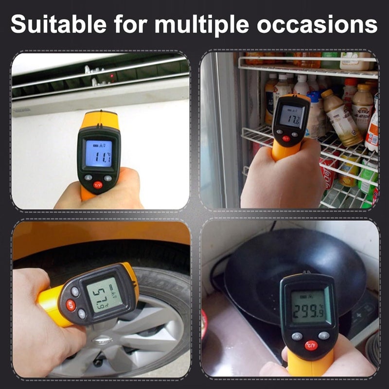Digital Thermometer Infrared Gun 50℃～400℃ Non-Contact Temperature Meter Gun Auto Off for Cooking Grilling Vehicle Repair - Image 3