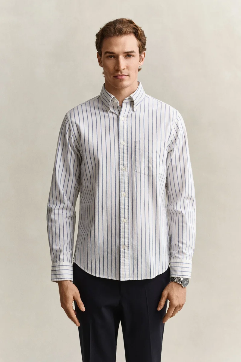 Gant  Regular Archive Oxford Stripe Shirt for Men | Best Price UAE