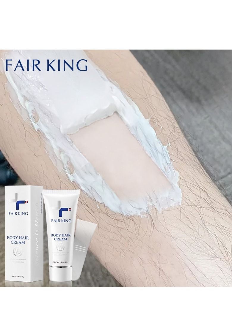 Fair King Hair removal cream for armpit hair removal, leg hair, special for sensitive skin, soothing and repairing underarms, hair removal without leaving traces per bottle 40g  - Image 5