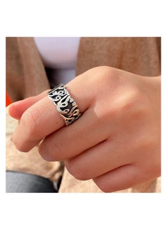 A 925 silver ring for women with the Qur’anic verse written on it (For God is the Best Protector and He is the Most Merciful of the Merciful) designed free size
