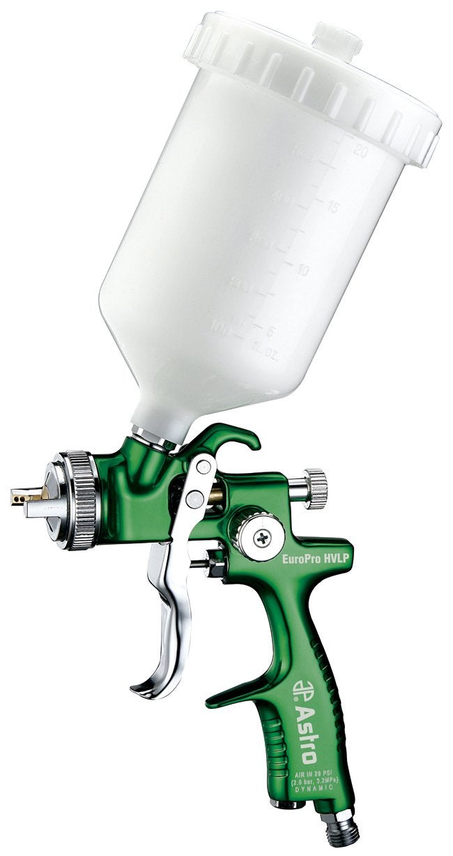 Astro Pneumatic Tool مسدس رش أسترو EUROHV109 EuorPro المصنوع بالطرق HVLP مع فوهة 1.9 مم وكوب بلاستيكي - Image 4