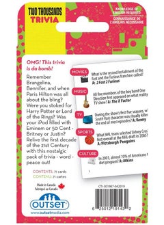 Outset Media 2000 A Decade Of Trivia Travel Pack Card Game For Ages 12 And Up  - Image 4