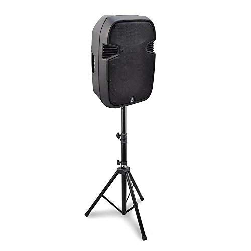Pyle Mount Holder Heavy Duty Rubber Capped Tripod Adjustable Height from 362 x 580 inches Locking Safety PIN and 35mm Compatible Insert OnStage or InStudio Use PSTND1