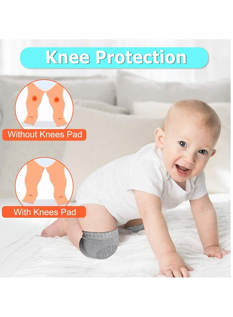 KASTWAVE Baby Head Protector, with Baby Knee Pads, Baby Walker Head Protector, Baby Head Protector Backpack Pillow, Toddlers Head Safety Pad Adjustable Backpack, Baby Back Protection for Crawling, Elephant  - Image 4