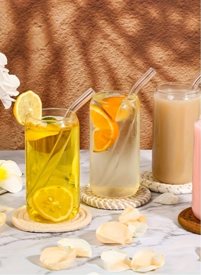 صحة هوم طقم قواعد أكواب من القطن المنسوج 9 قطع مع حامل، مقاومة للحرارة، ماصة، مانعة للانزلاق، دائرية للأكواب، 11 سم - Image 4