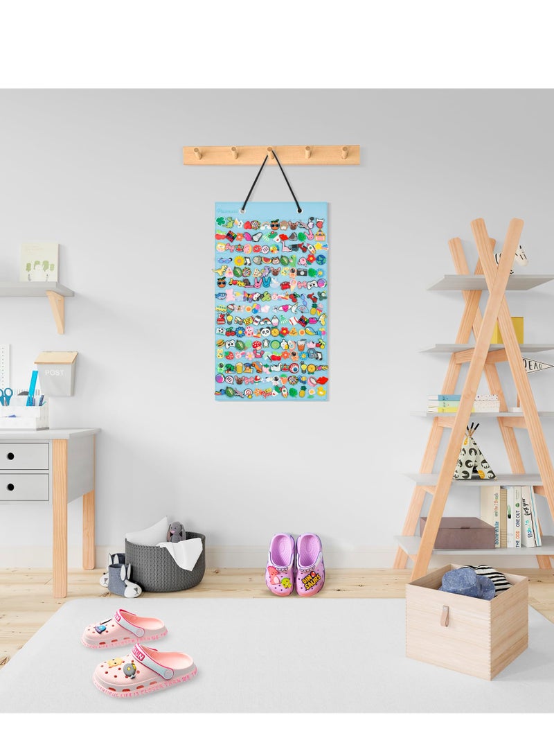 Portable Shoe Charms Display Stand and Organizer for Easy Wall Mounting and Storage - Image 5