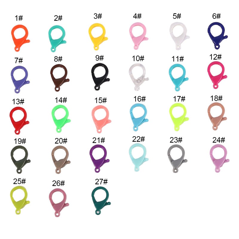 35mm White Lobster Claw Clasps 100Pcs For Jewelry Bracelets Necklaces Craft Making - Image 4
